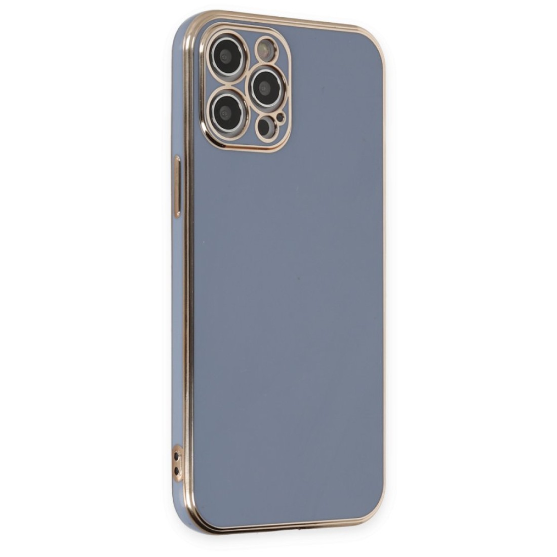  iPhone 12 Pro Kılıf Volet Silikon - Mavi