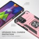  Samsung Galaxy M51 Kılıf Zegna Yüzüklü Silikon Kapak - Rose