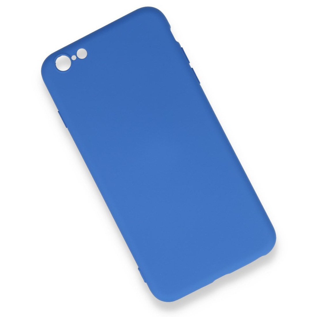  iPhone 6 Plus Kılıf Nano içi Kadife Silikon - Mavi