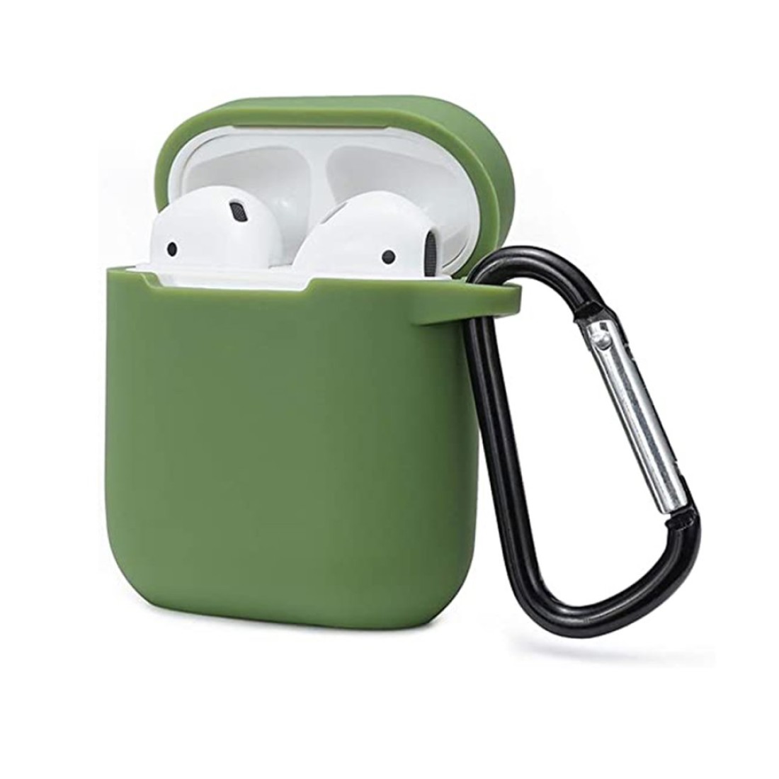  Airpods (1.nesil) Sert Silikon Kılıf - Yeşil