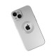  iPhone 14 Plus Kılıf Vamos Lens Silikon - Gümüş