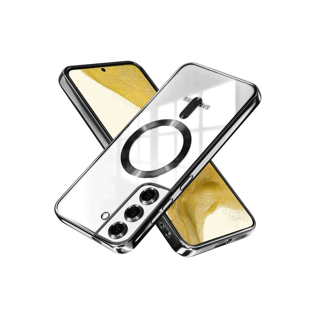  Samsung Galaxy S22 Kılıf Kross Magneticsafe Kapak - Siyah