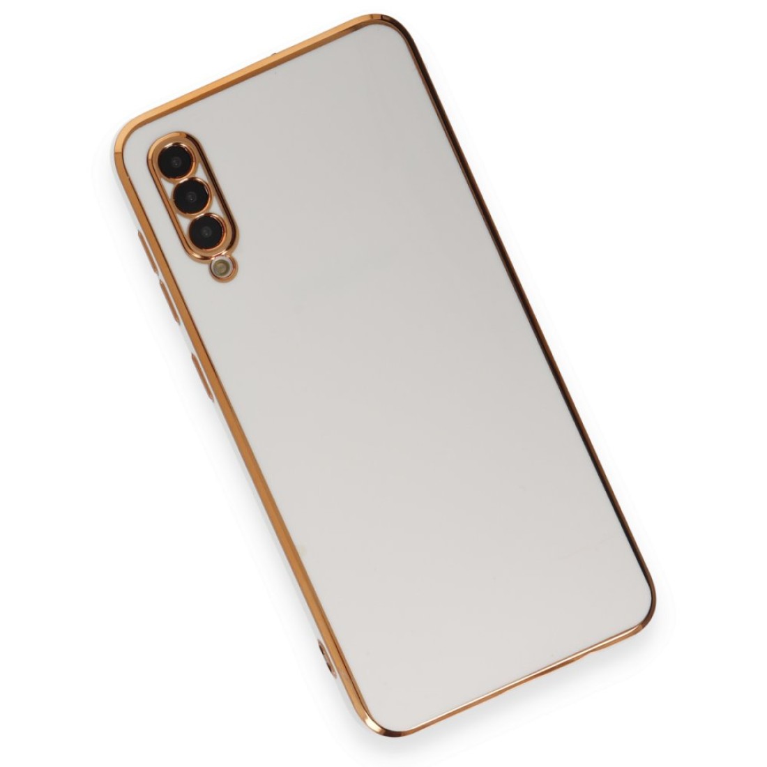  Samsung Galaxy A70 Kılıf Volet Silikon - Beyaz