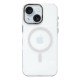  iPhone 15 Kılıf Anka PC Magneticsafe Sert Metal Kapak - Şeffaf