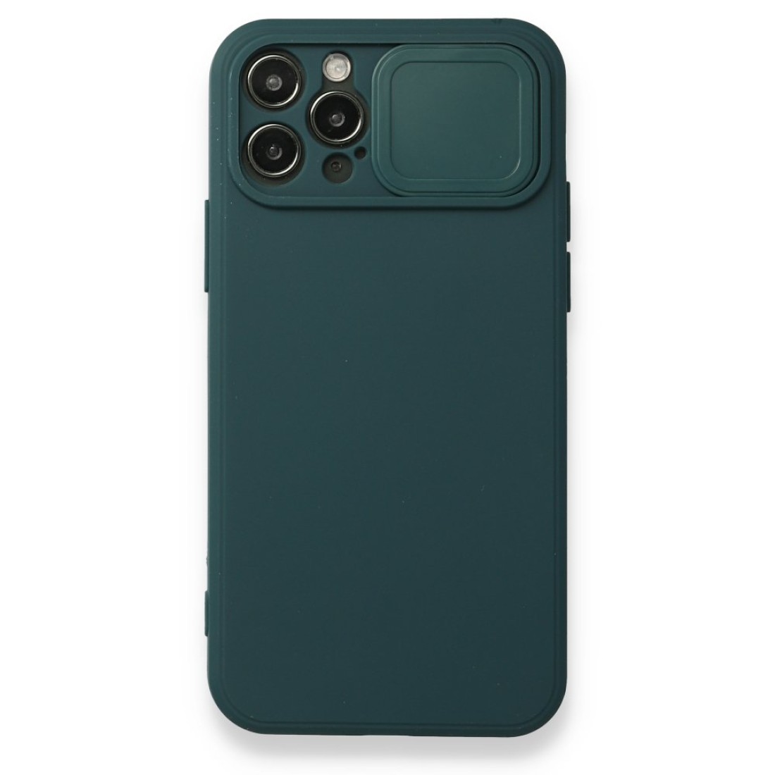  iPhone 12 Pro Kılıf Color Lens Silikon - Yeşil