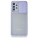 Samsung Galaxy A52 Kılıf Palm Buzlu Kamera Sürgülü Silikon - Lila Samsung Galaxy A52 Kılıf Palm Buzlu Kamera Sürgülü Silikon - Lila
