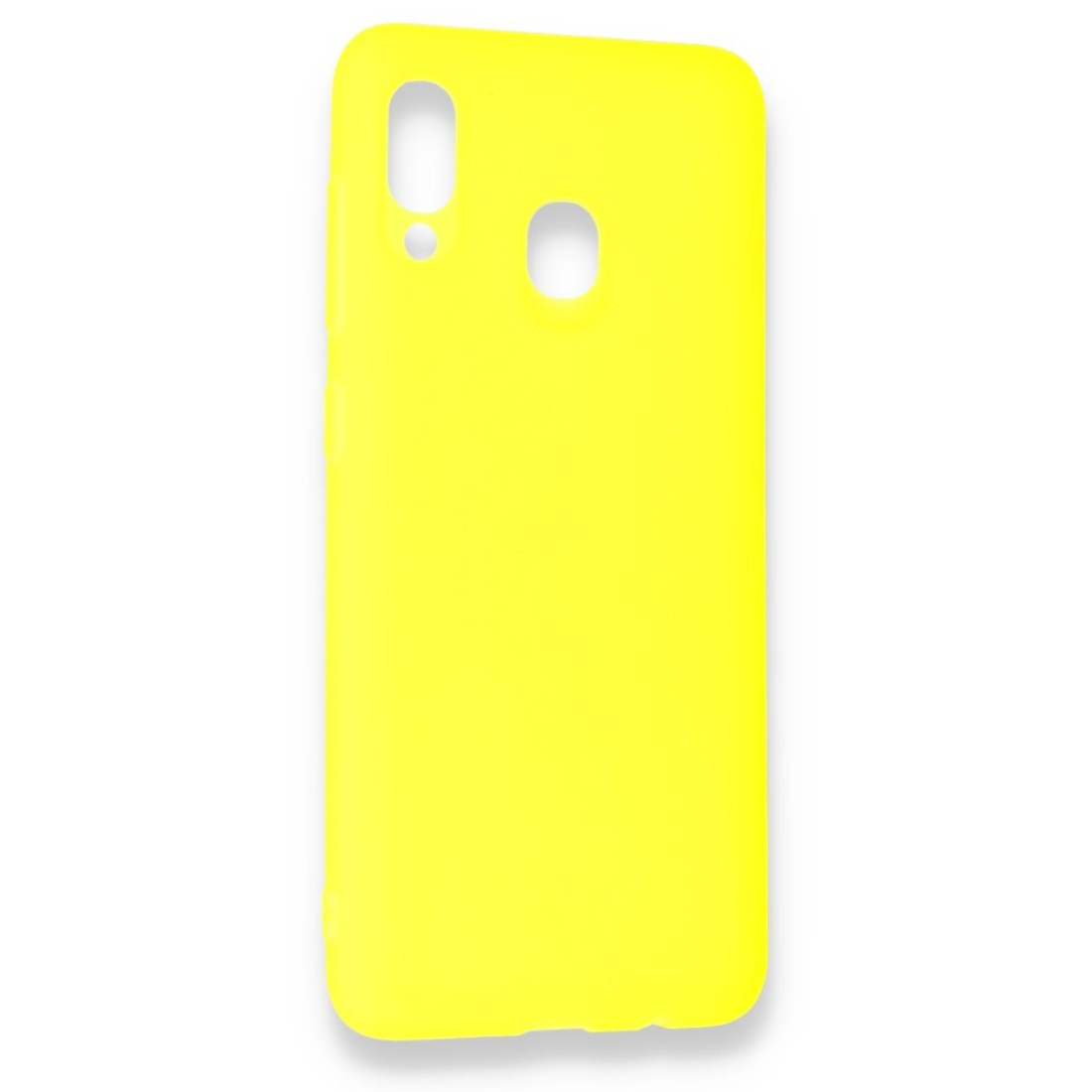  Samsung Galaxy A20 Kılıf Hopi Silikon - Sarı