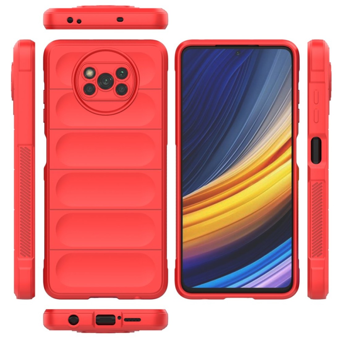 Xiaomi Pocophone X3 Kılıf Optimum Silikon - Kırmızı Xiaomi Pocophone X3 Kılıf Optimum Silikon - Kırmızı