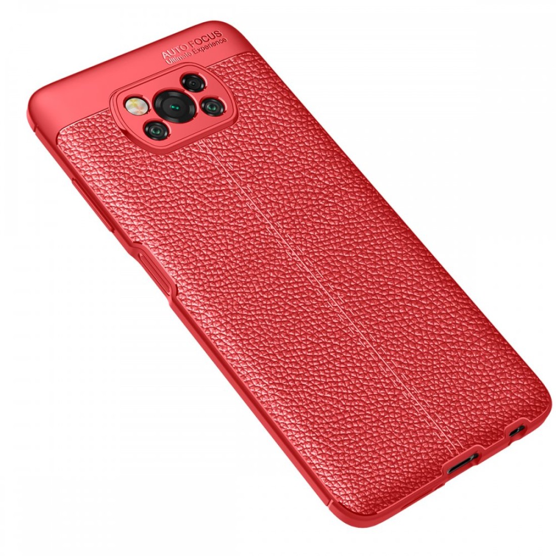  Xiaomi Pocophone X3 Kılıf Auto Focus Kapak - Kırmızı