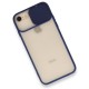 iPhone 7 Kılıf Palm Buzlu Kamera Sürgülü Silikon - Lacivert iPhone 7 Kılıf Palm Buzlu Kamera Sürgülü Silikon - Lacivert
