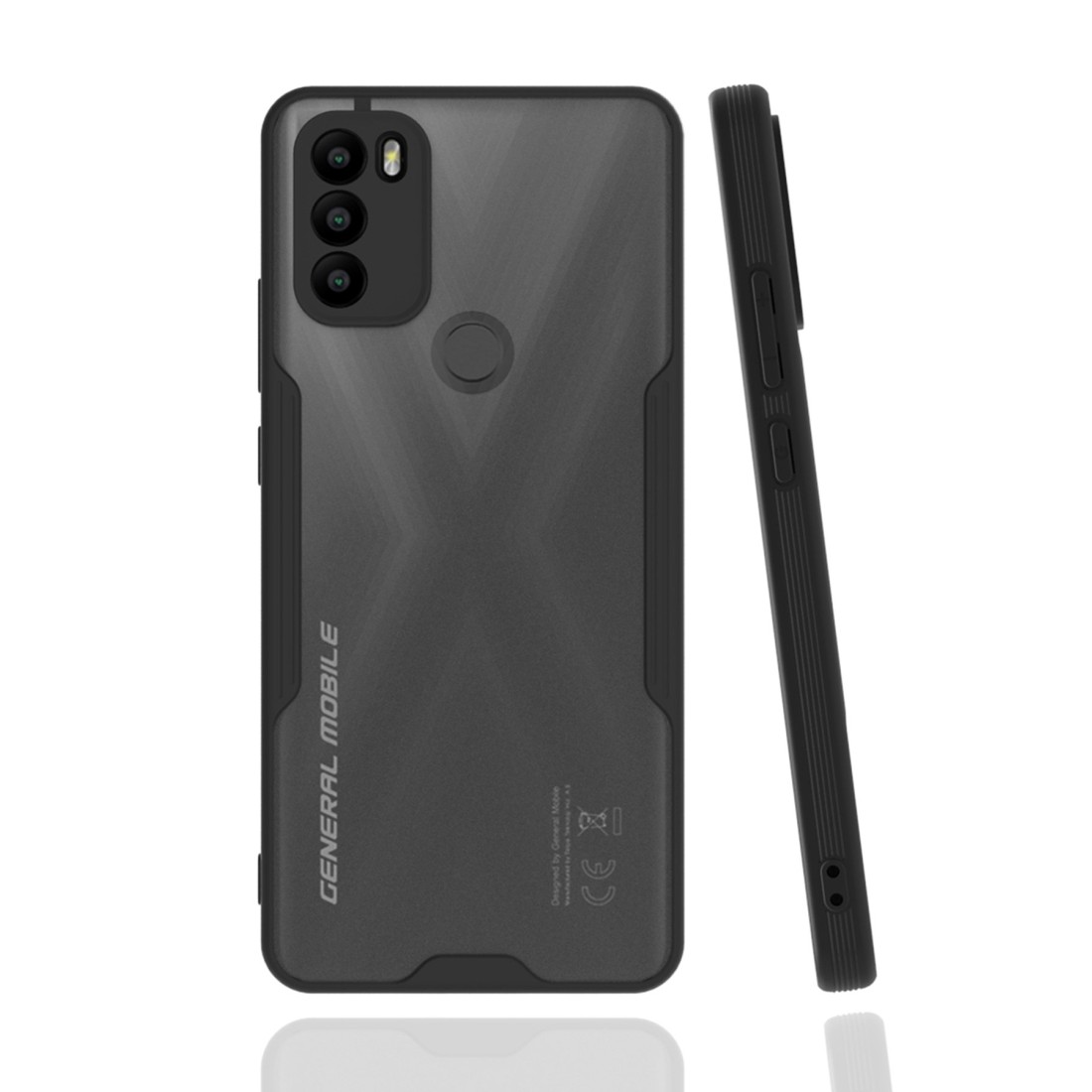  General Mobile GM 21 Plus Kılıf Platin Silikon - Siyah