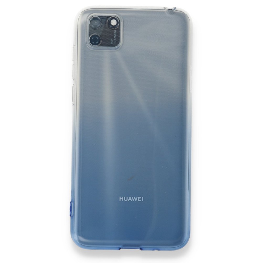  Huawei Y5P Kılıf Lüx Çift Renkli Silikon - Mavi