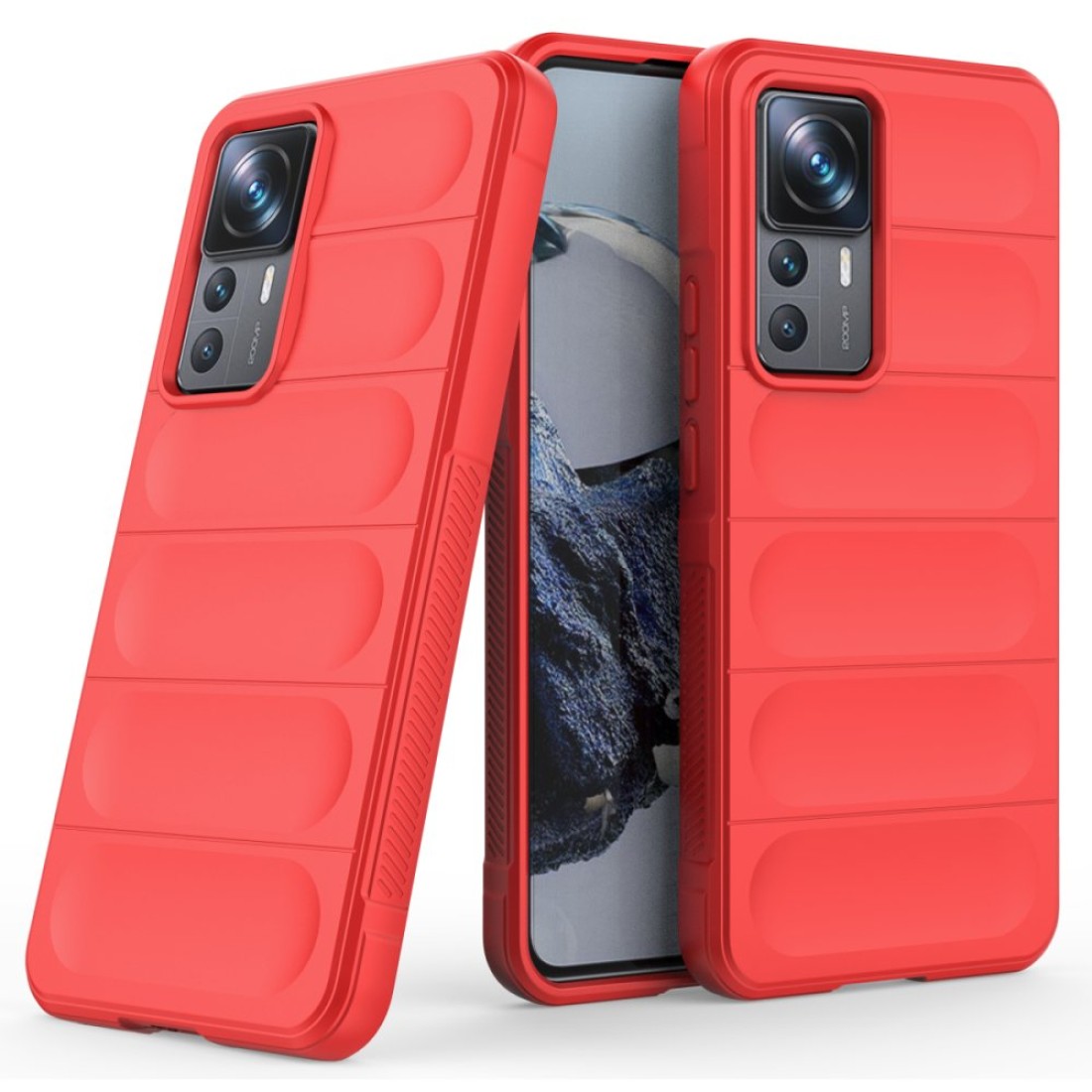  Xiaomi Mi 12T Pro Kılıf Optimum Silikon - Kırmızı