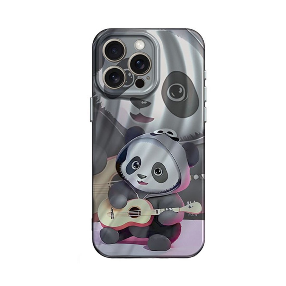 iPhone 15 Pro Max Kılıf Crew Desenli Kapak - Panda