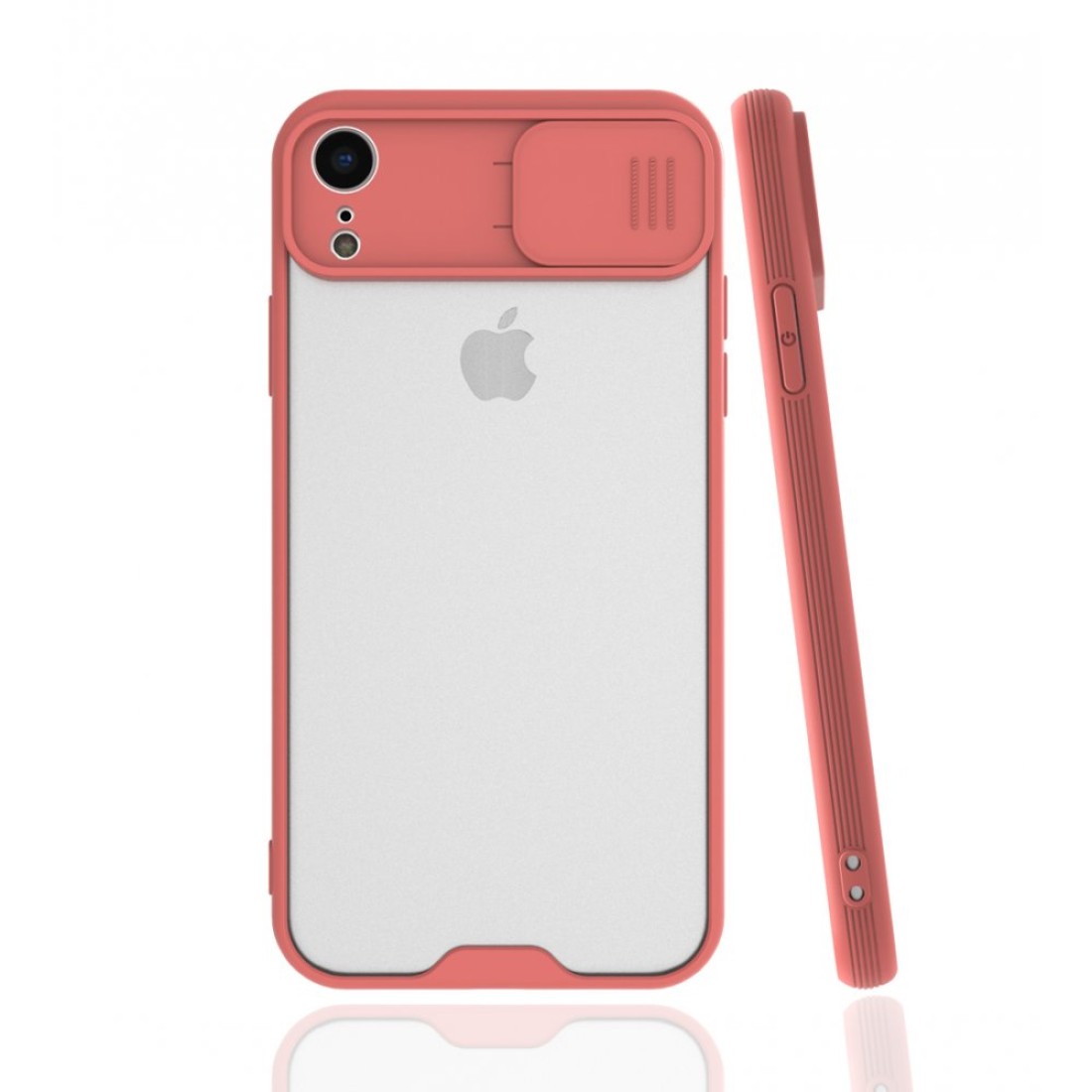 iPhone XR Kılıf Platin Kamera Koruma Silikon - Pembe