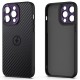  iPhone 14 Pro Kılıf Harbon Magneticsafe Karbon Kapak - Derin Mor