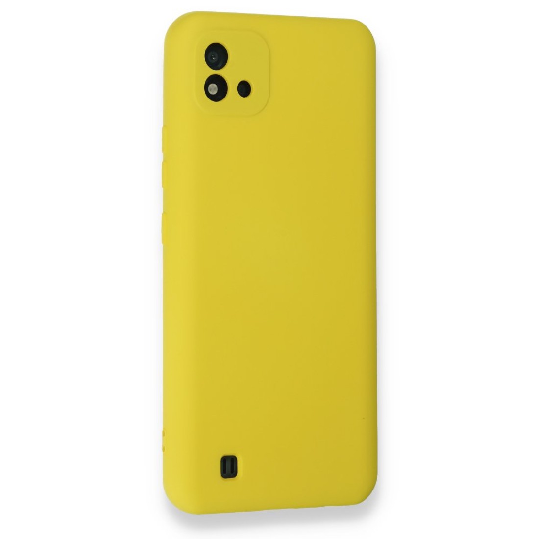Realme C11 2021 Kılıf Nano içi Kadife Silikon - Sarı Realme C11 2021 Kılıf Nano içi Kadife Silikon - Sarı