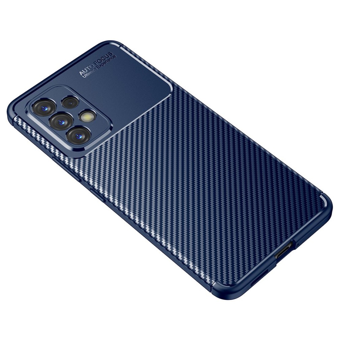 Samsung Galaxy A53 5G Kılıf Auto Focus Karbon Kapak - Lacivert Samsung Galaxy A53 5G Kılıf Auto Focus Karbon Kapak - Lacivert