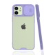  iPhone 12 Kılıf Platin Kamera Koruma Silikon - Lila