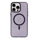  iPhone 15 Pro Max Kılıf Anka PC Magneticsafe Sert Metal Kapak - Mor