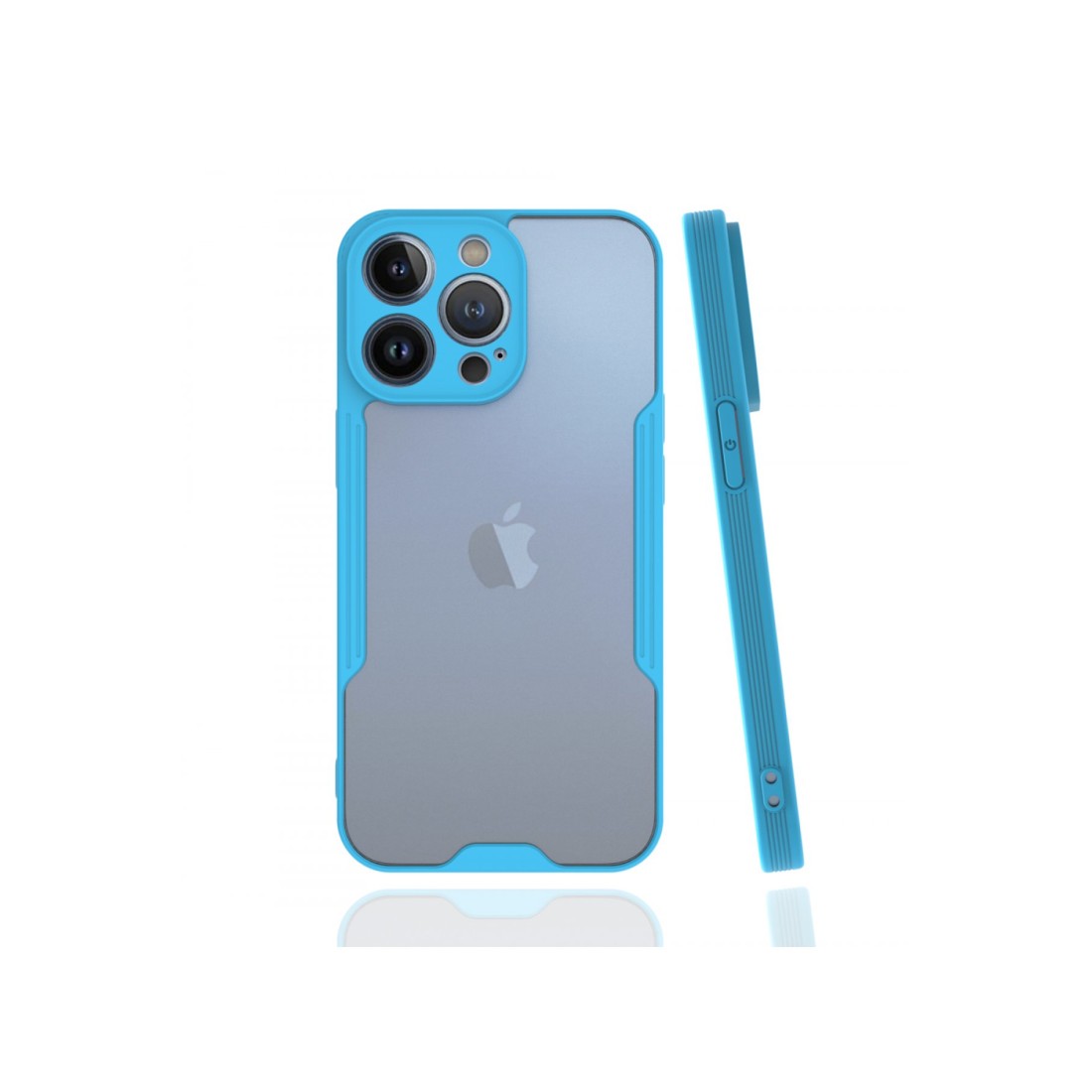 iPhone 13 Pro Max Kılıf Platin Silikon - Mavi iPhone 13 Pro Max Kılıf Platin Silikon - Mavi