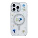  iPhone 14 Pro Flower Magsafe Kapak - Mavi