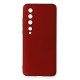  Xiaomi Mi 10 Kılıf First Silikon - Bordo