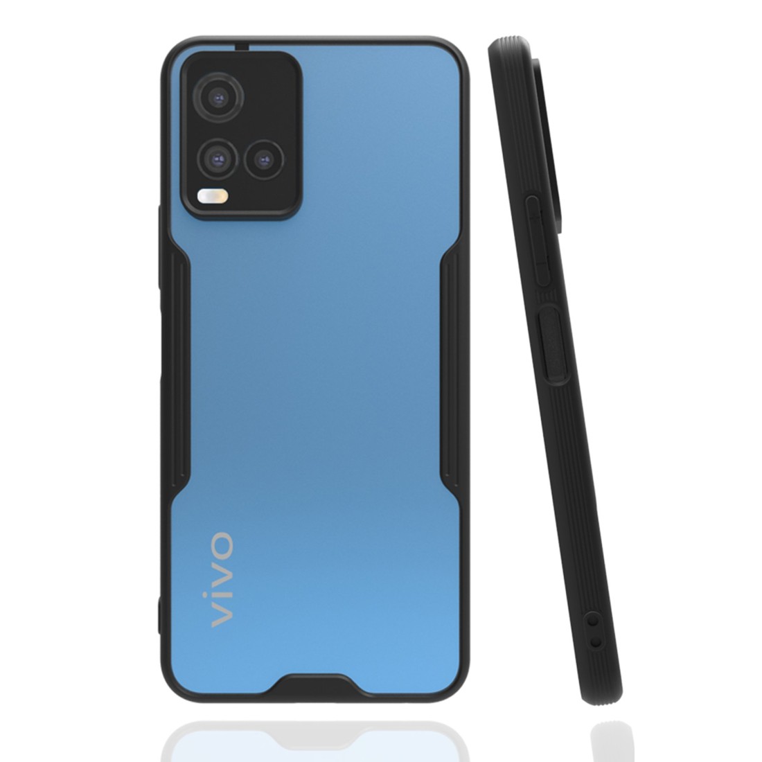 Vivo Y21S Kılıf Platin Silikon - Siyah Vivo Y21S Kılıf Platin Silikon - Siyah