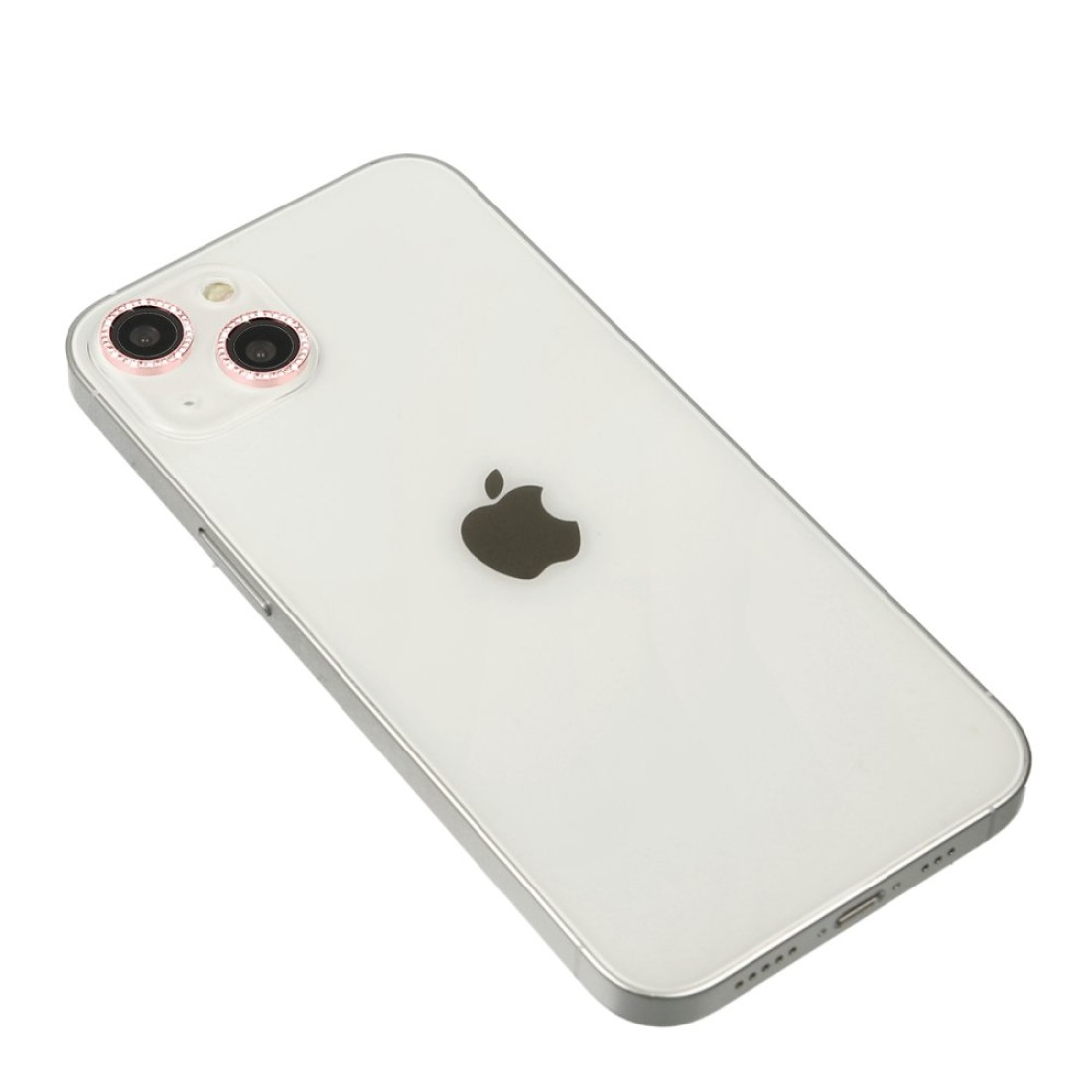  iPhone 14 Plus Diamond Kamera Lens - Pembe