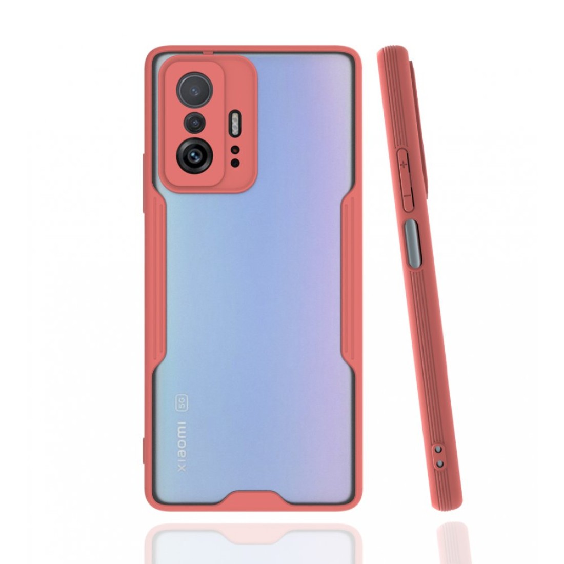 Xiaomi Mi 11T Kılıf Platin Silikon - Pembe
