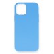 iPhone 12 Kılıf Nano içi Kadife Silikon - Mavi iPhone 12 Kılıf Nano içi Kadife Silikon - Mavi