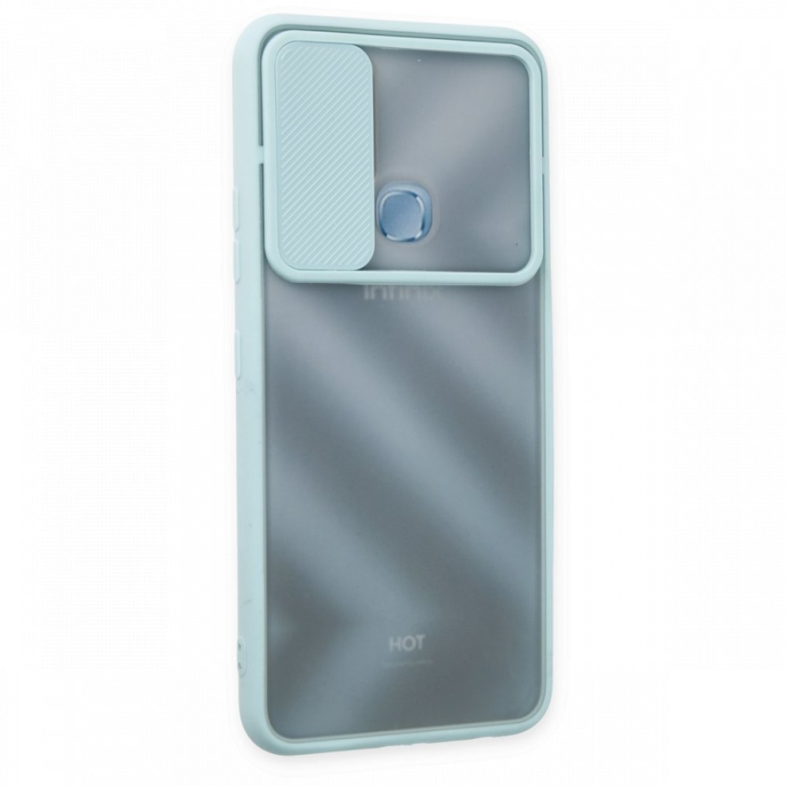 İnfinix Hot 10 Kılıf Palm Buzlu Kamera Sürgülü Silikon - Turkuaz İnfinix Hot 10 Kılıf Palm Buzlu Kamera Sürgülü Silikon - Turkuaz