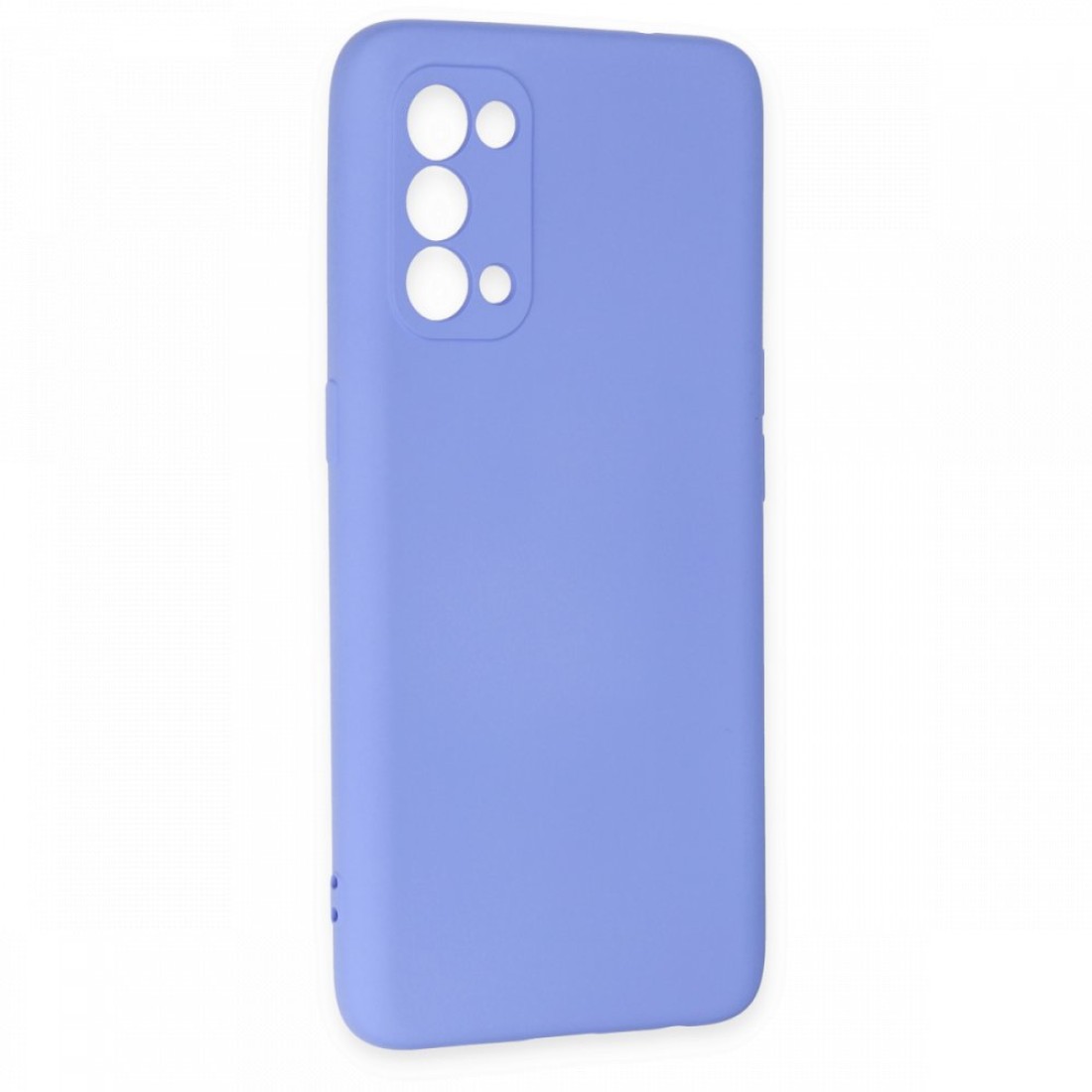 Oppo Reno 5 Kılıf Nano içi Kadife Silikon - Lila Oppo Reno 5 Kılıf Nano içi Kadife Silikon - Lila
