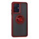  Xiaomi Mi 11T Pro Kılıf Montreal Yüzüklü Silikon Kapak - Kırmızı