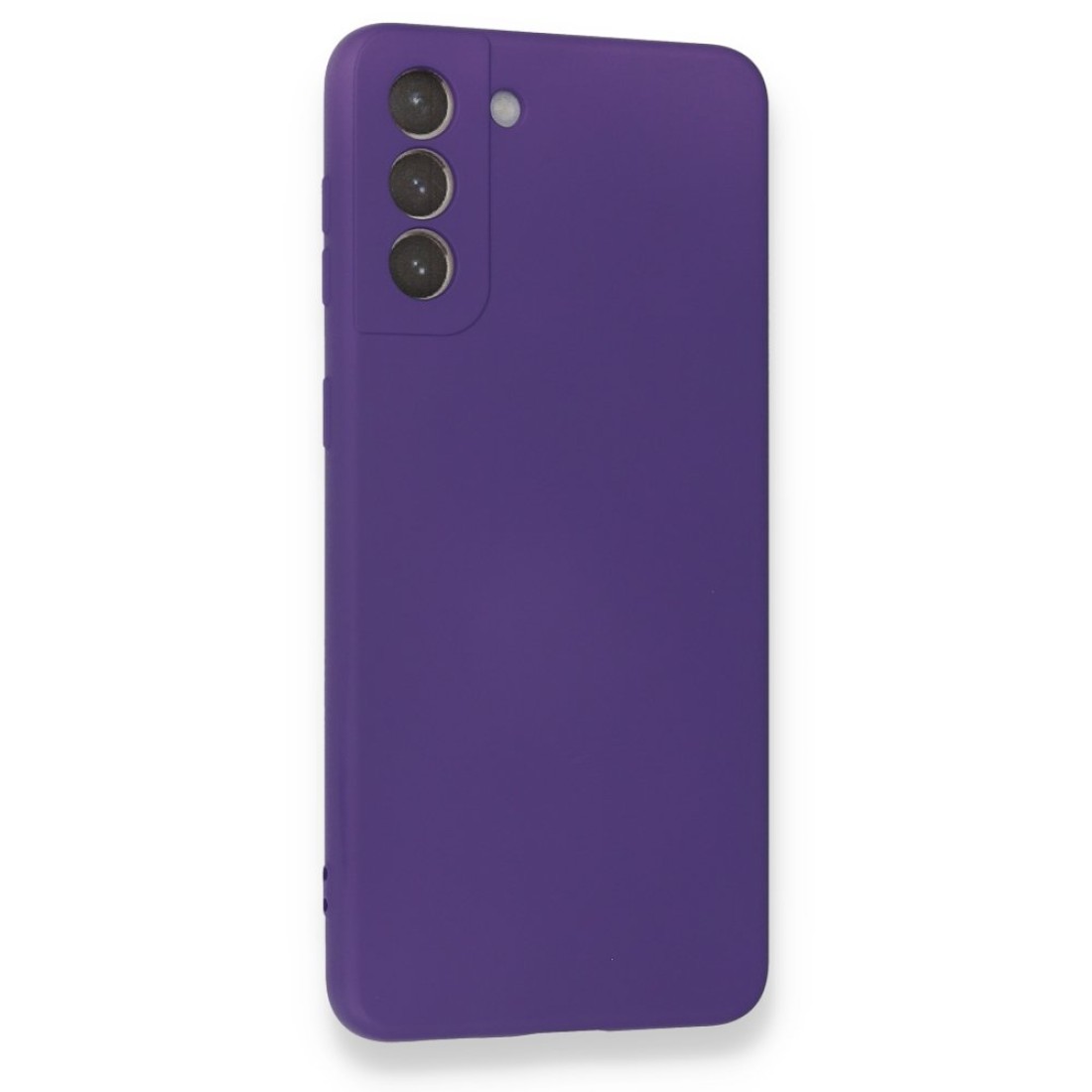  Samsung Galaxy S21 Plus Kılıf Nano içi Kadife Silikon - Mor