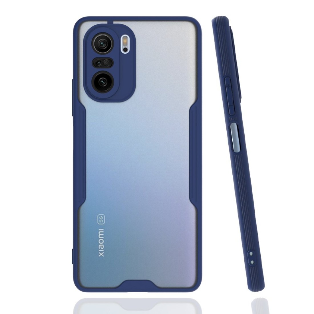 Xiaomi Redmi K40 Kılıf Platin Silikon - Lacivert