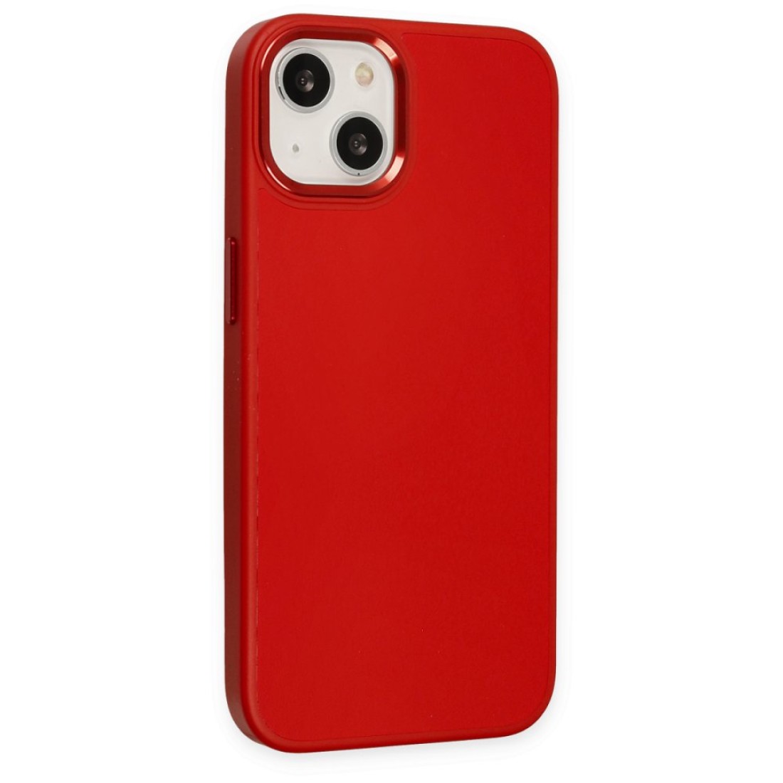  iPhone 14 Plus Kılıf Asya Deri Silikon - Kırmızı