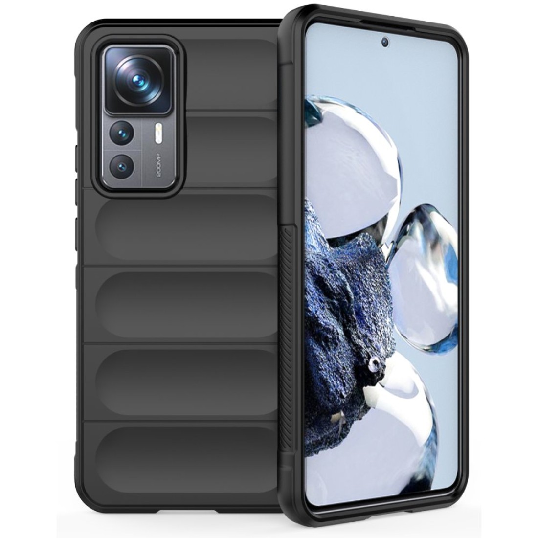  Xiaomi Mi 12T Pro Kılıf Optimum Silikon - Siyah