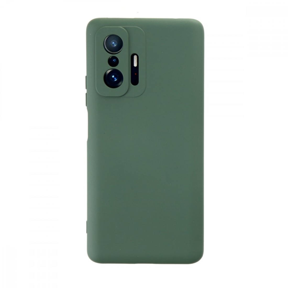  Xiaomi Mi 11T Pro Kılıf Nano içi Kadife Silikon - Koyu Yeşil