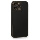 iPhone 13 Pro Max Kılıf Coco Deri Silikon Kapak - Siyah iPhone 13 Pro Max Kılıf Coco Deri Silikon Kapak - Siyah