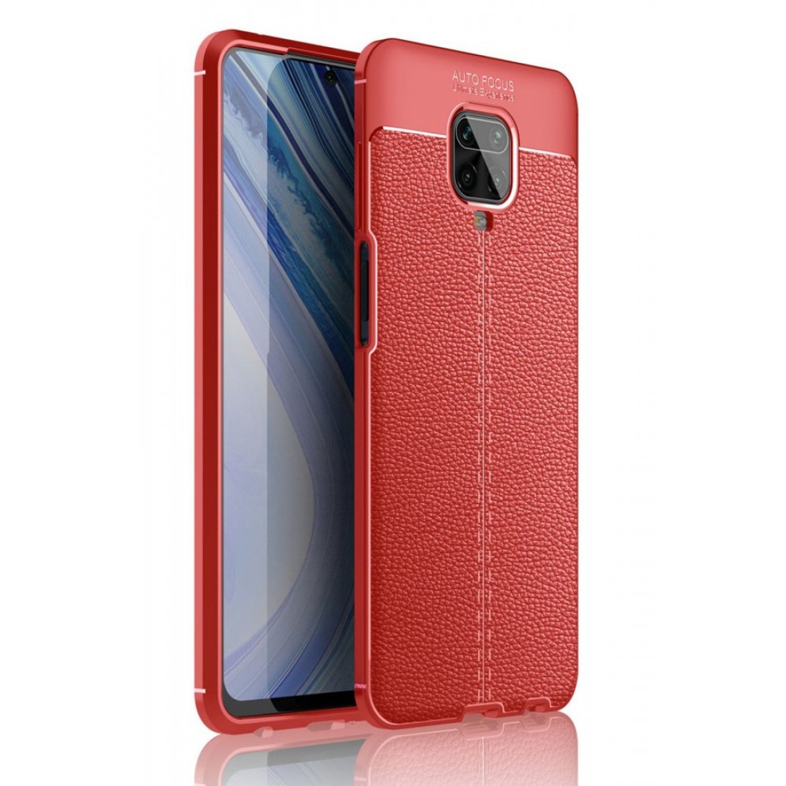  Xiaomi Redmi Note 9S Kılıf Auto Focus Kapak - Kırmızı