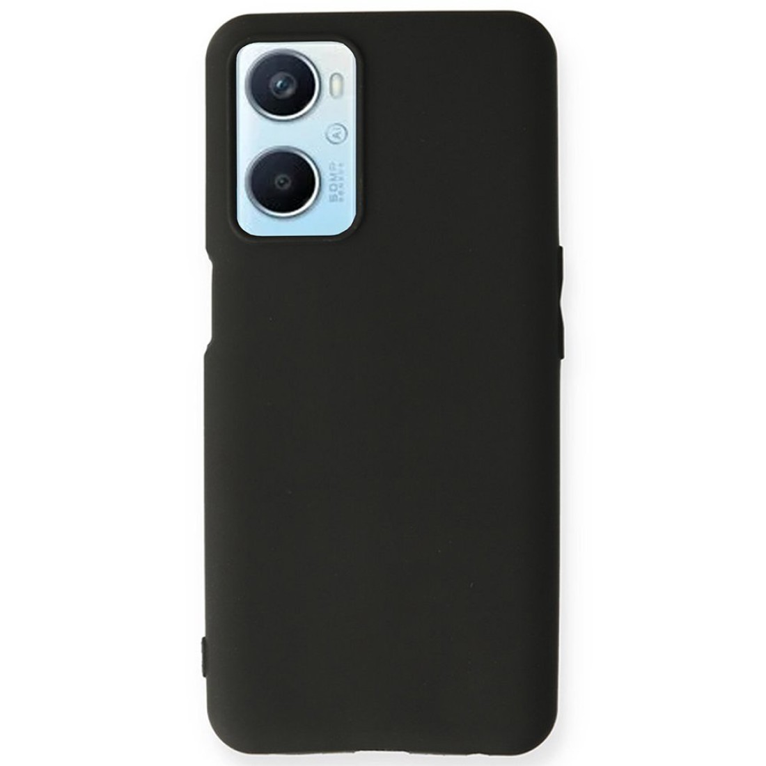  Oppo A96 Kılıf First Silikon - Siyah