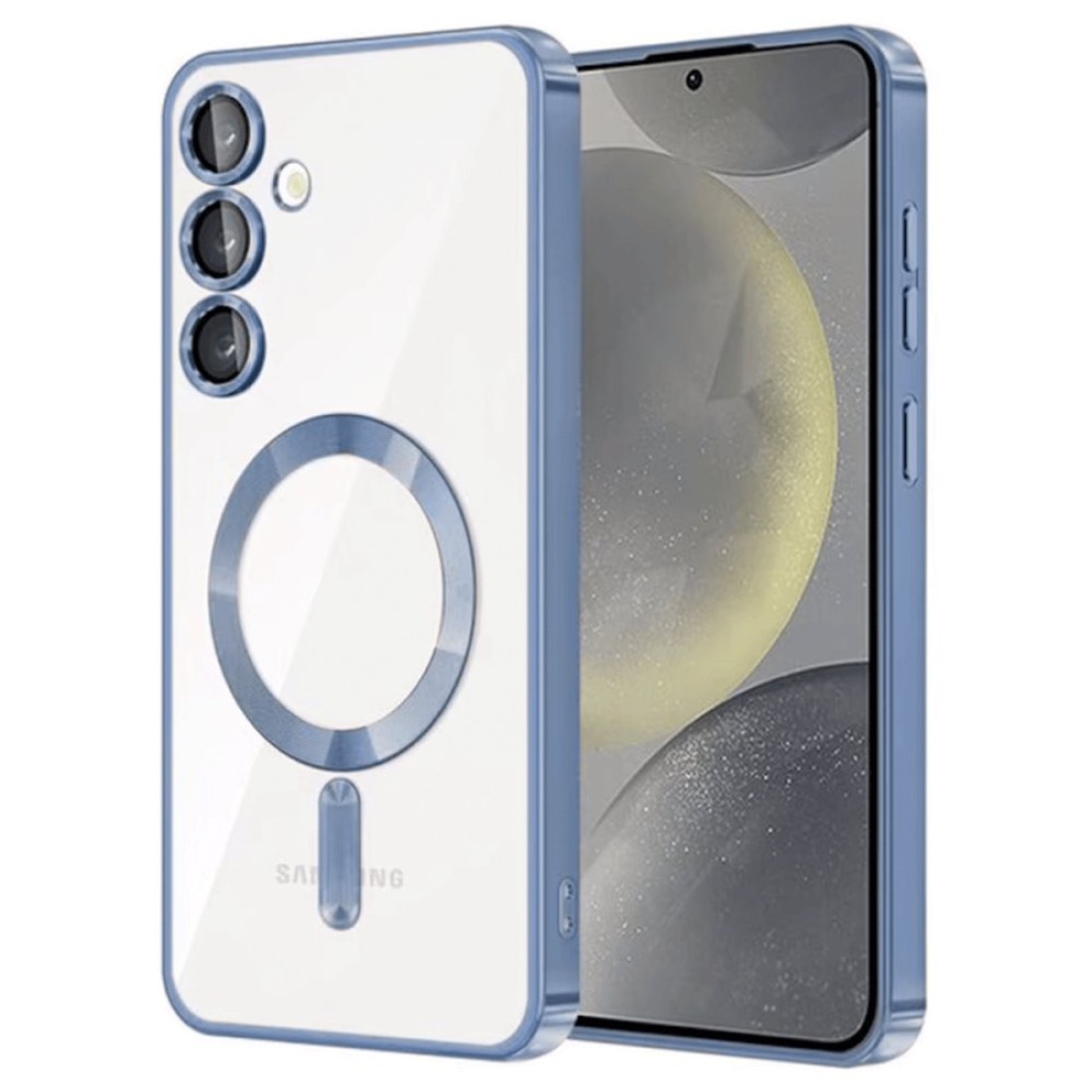  Samsung Galaxy S24 Kılıf Kross Magneticsafe Kapak - Sierra Blue