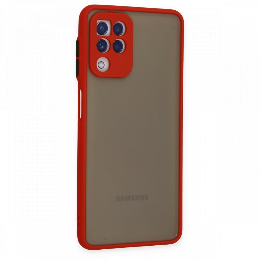  Samsung Galaxy M32 Kılıf Montreal Silikon Kapak - Kırmızı