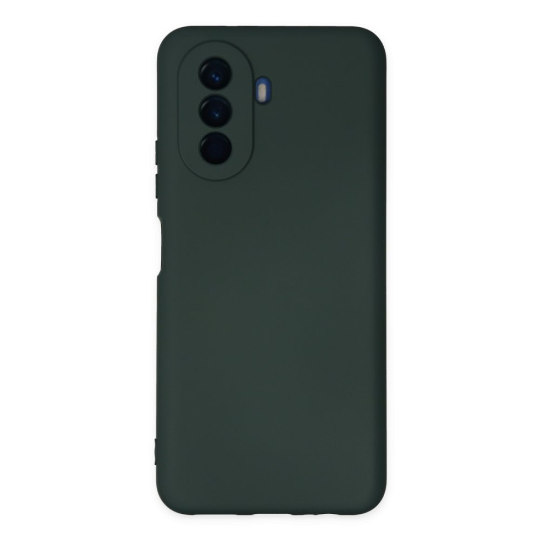  Huawei Nova Y70 Kılıf Nano içi Kadife Silikon - Koyu Yeşil