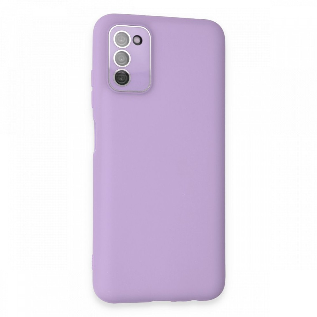  Samsung Galaxy A03S Kılıf Lansman Glass Kapak - Lila