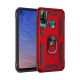  Huawei P40 Lite E Kılıf Sofya Yüzüklü Silikon Kapak - Kırmızı