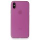  iPhone XS Max Kılıf PP Ultra İnce Kapak - Pembe