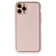  iPhone 11 Pro Kılıf Coco Deri Silikon Kapak - Pudra