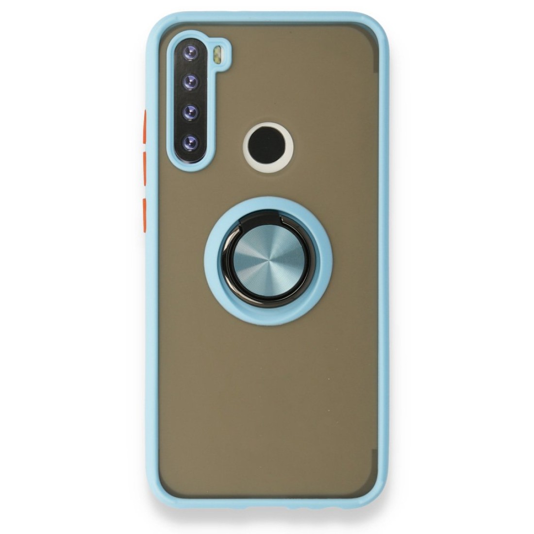  Xiaomi Redmi Note 8 Kılıf Montreal Yüzüklü Silikon Kapak - Buz Mavi
